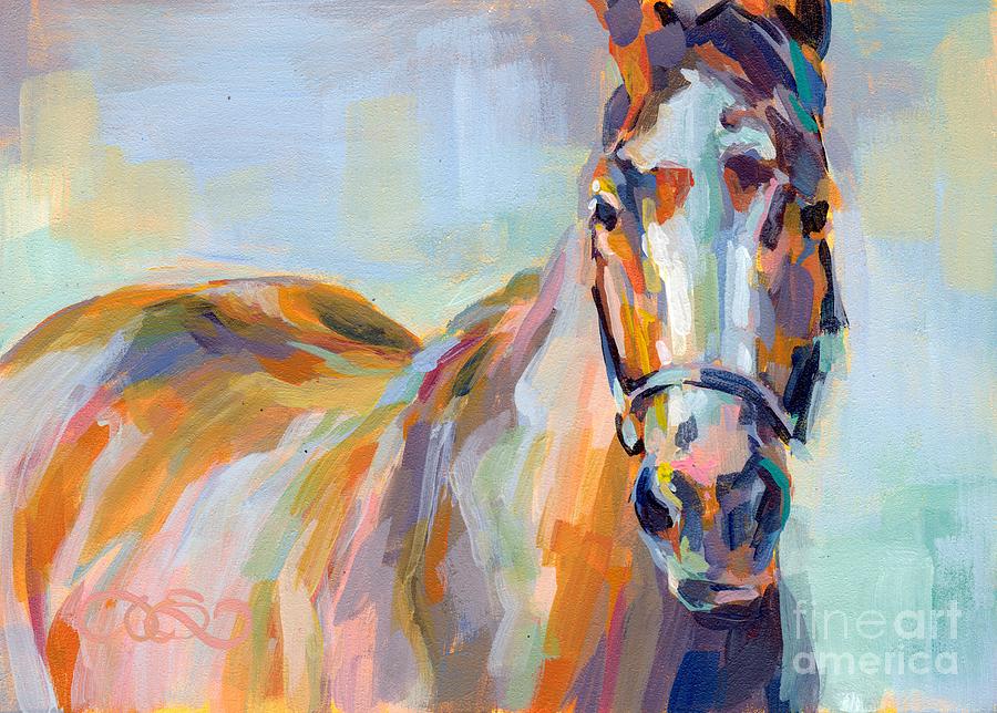 Thoroughbred Painting - For Her Eyes Only by Kimberly Santini