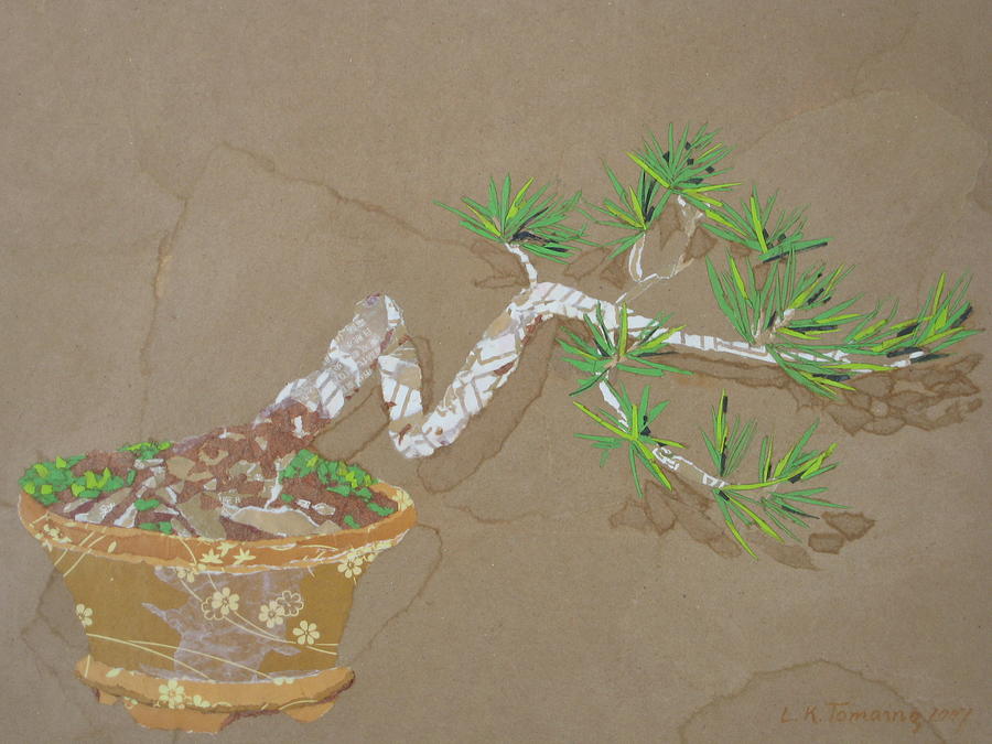 Banzai Tree Painting - For Inge by Leah Tomaino Banzai Tree Painting - For Inge by Leah Tomaino