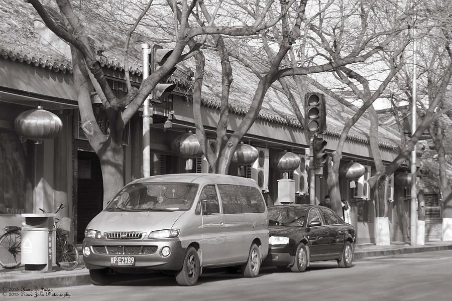 For John - Beijing Streets - 1 - Monochrome  Photograph by Hany J