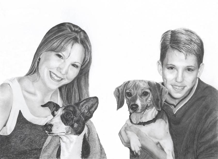 Portrait Drawing - For Joyce by Marlene Piccolin Portrait Drawing - For Joyce by Marlene Piccolin