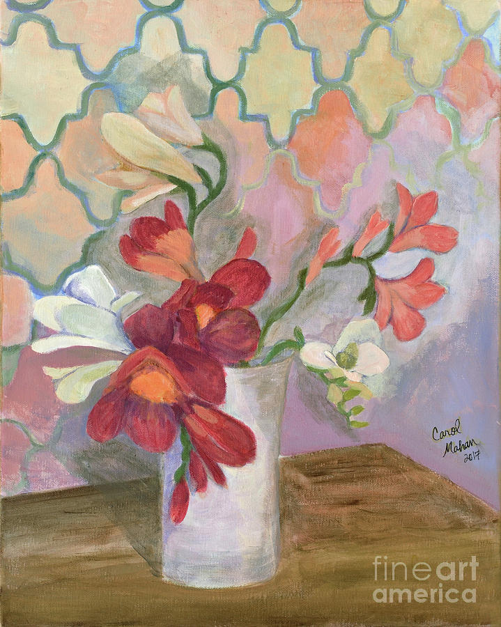 Vase Painting - For Lisa by Carol Oufnac Mahan