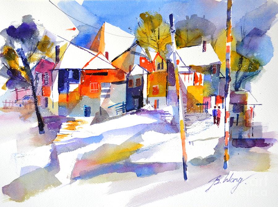 For love of winter #2 Painting by Betty M M Wong