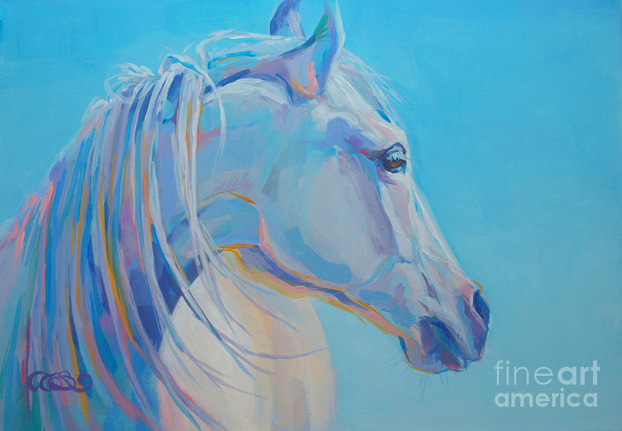 Gray Pony Painting - For Melissa by Kimberly Santini