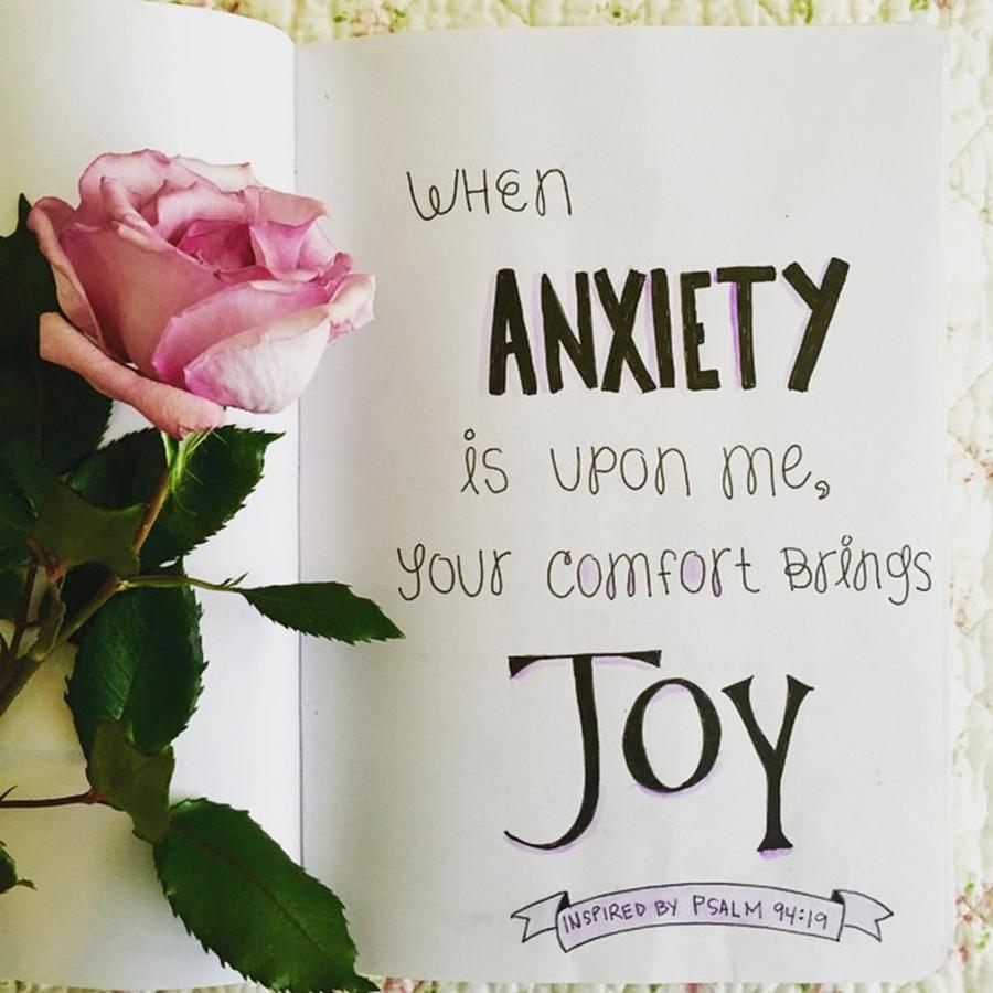 Typography Photograph - Anxiety Turned To Joy by Nancy Ingersoll