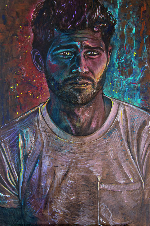 Portrait Painting - F.O.R. Portrait in Progress by Jesse Vachon