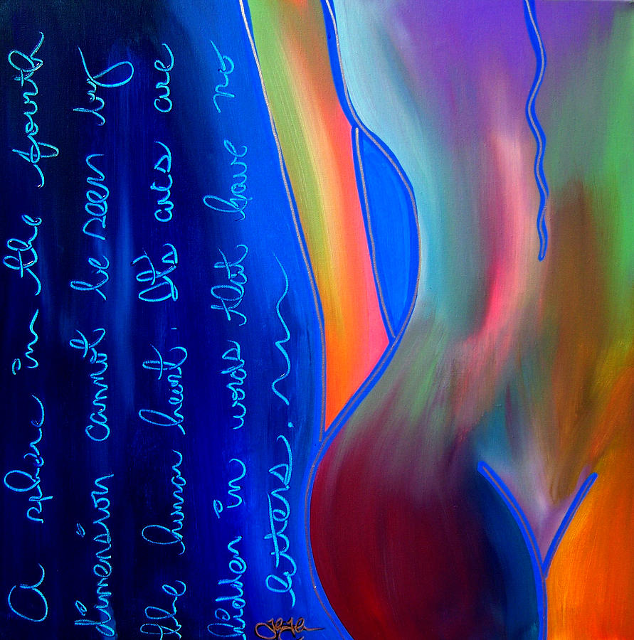 For Sure - Abstract Nude by Fidostudio Painting by Tom Fedro