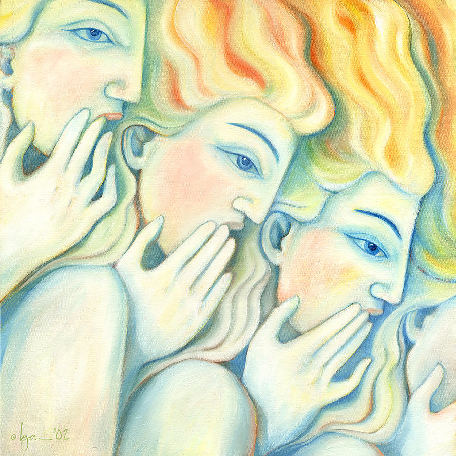 For Thine Ears Only Painting by Angela Treat Lyon