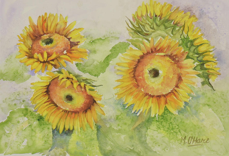 Flower Painting - For Van Gogh by Marianne OHare