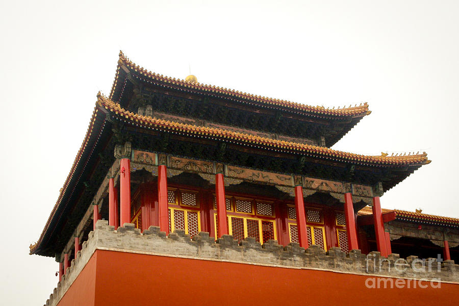 Forbidden City Building Photograph by Henrik Lehnerer