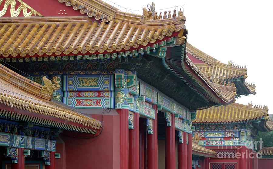 Forbidden City Roof Detail Photograph