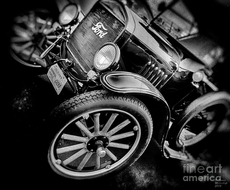Ford 001 Black and White Photograph by David Millenheft