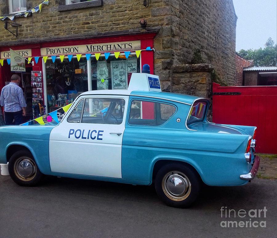 Ford Anglia Police Panda Car Photograph by Joan-Violet Stretch
