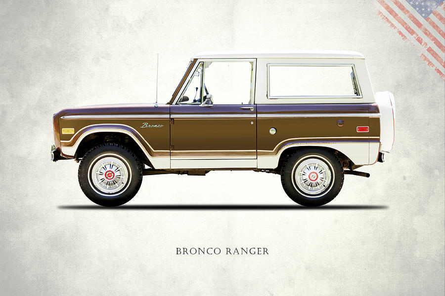 Car Photograph - Ford Bronco Ranger 1976 by Mark Rogan