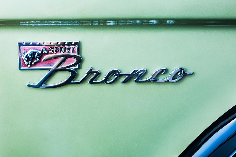 Ford Bronco Sport Emblem -ck0129c Photograph by Jill Reger