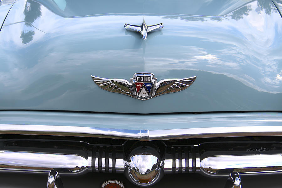 Ford - 1950 Hood Ornaments Photograph by Yvonne Wright