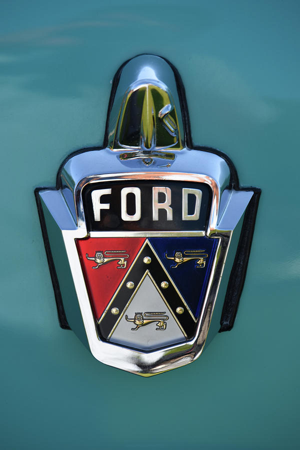 Ford Customline Badge Photograph by Mike Martin