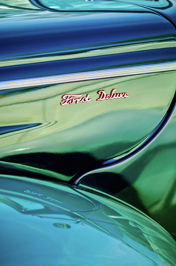 Ford Deluxe Emblem Photograph by Jill Reger