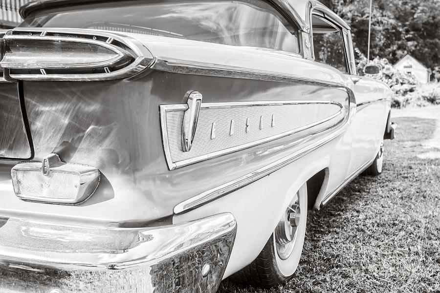 Ford Edsel Black and White Photograph by Edward Fielding