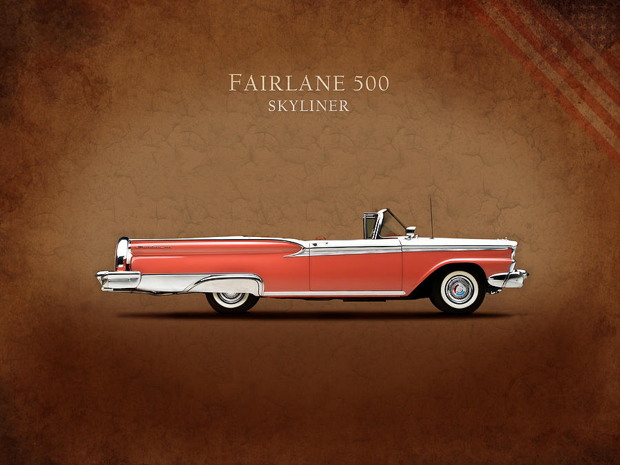 Car Photograph - Ford Fairlane 500 1959 by Mark Rogan