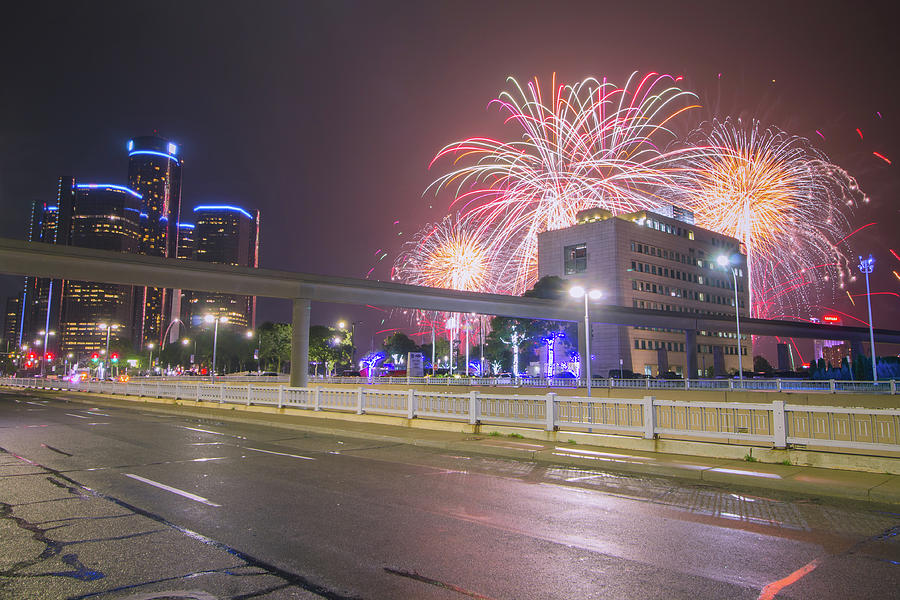 Ford Fireworks in Detroit #1 Photograph by Jay Smith