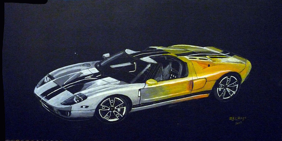 Ford GT Concept Painting by Richard Le Page