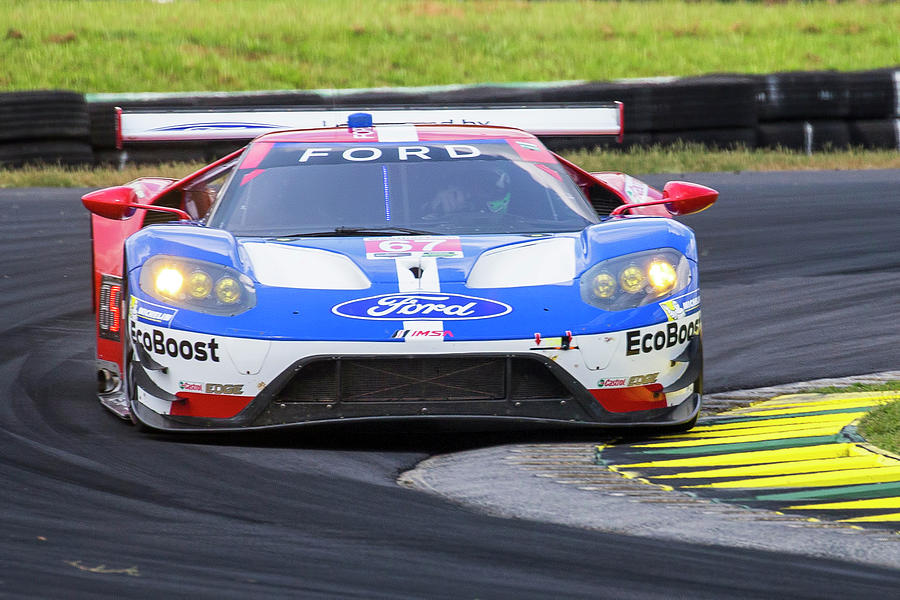 Ford GT on Track VIR Photograph by Alan Raasch