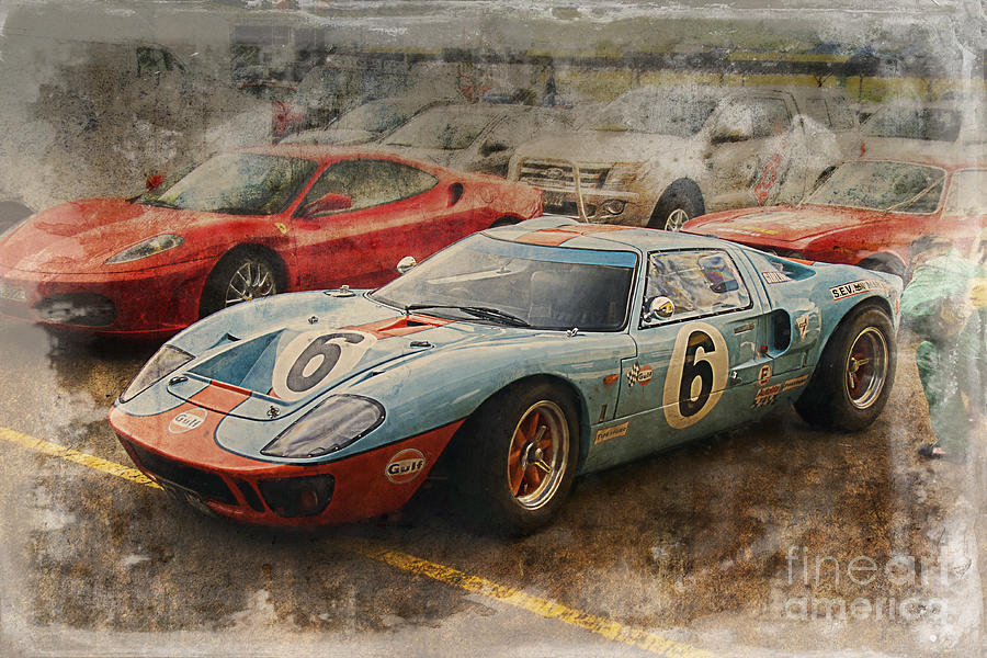 Ford GT40 Sepia Photograph by Stuart Row