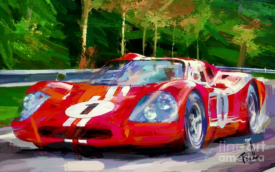 Ford Mark Four Digital Art by Tom Sachse - Fine Art America