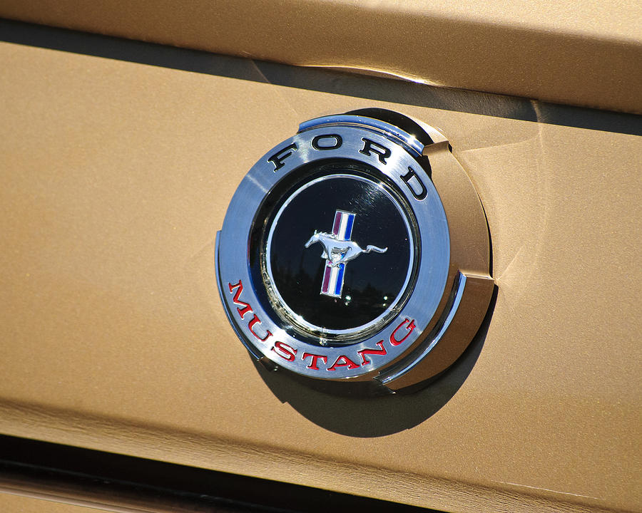 Transportation Photograph - Ford Mustang Emblem by Diego Re