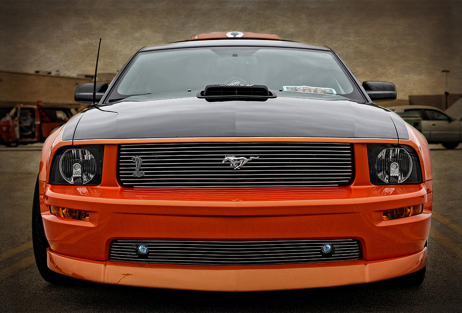 Ford Mustang Front View Photograph By Tony Colvin