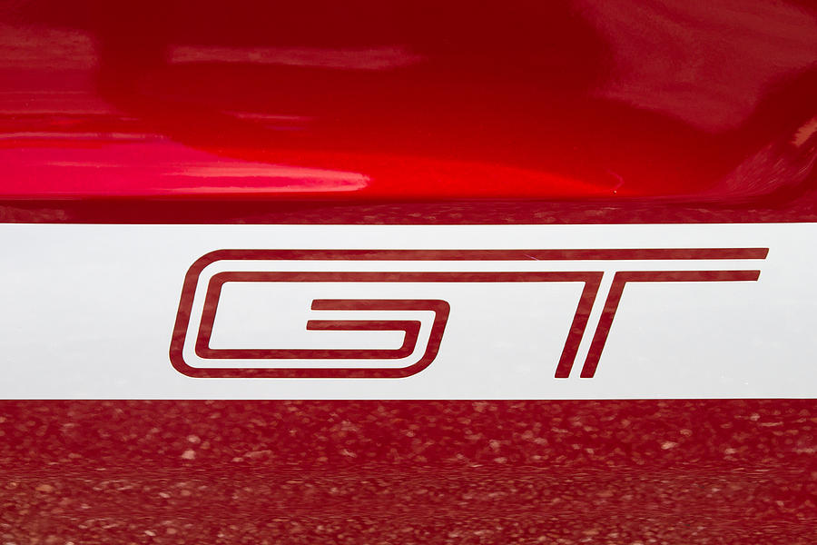 Ford Mustang Gt Logo Photograph by J Darrell Hutto