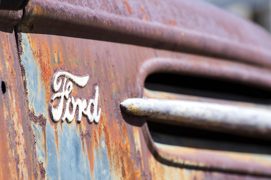 Transportation Photograph - Ford patina by Andrew Lash