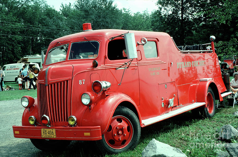 Ford Pumper 87, Rutland New York Photograph by Wernher Krutein