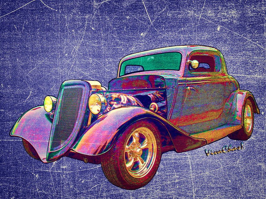 Ford Street Rod 1934 Art as Found in the Belly of a Whale Photograph by Chas Sinklier