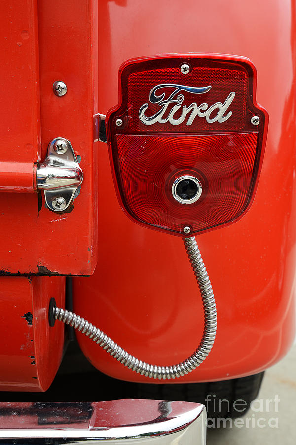 Ford Tail Light 5057 Photograph by Ken DePue