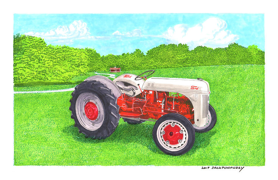 Ford Tractor 1941 Painting by Jack Pumphrey