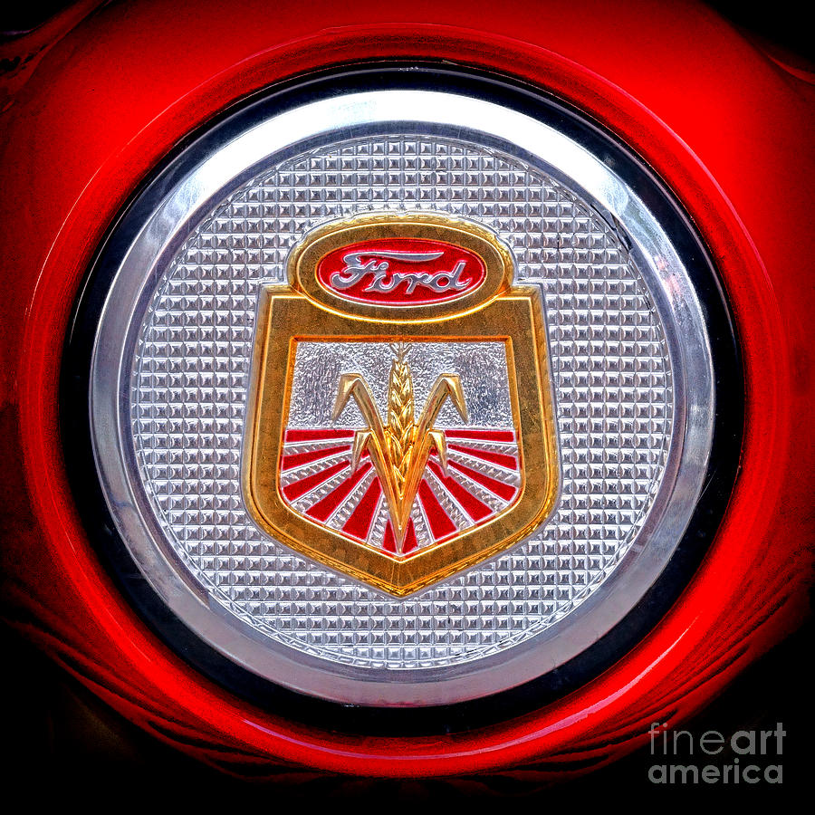Ford Tractor Badge Photograph by Olivier Le Queinec