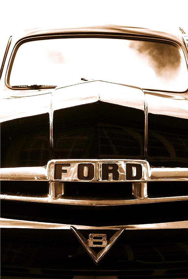 Vintage Photograph - Ford V8 by James Norris