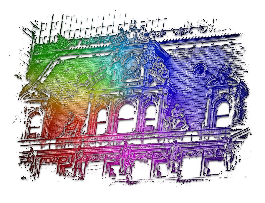 Forefathers Cool Rainbow 3 Dimensional Photograph by DiDesigns Graphics