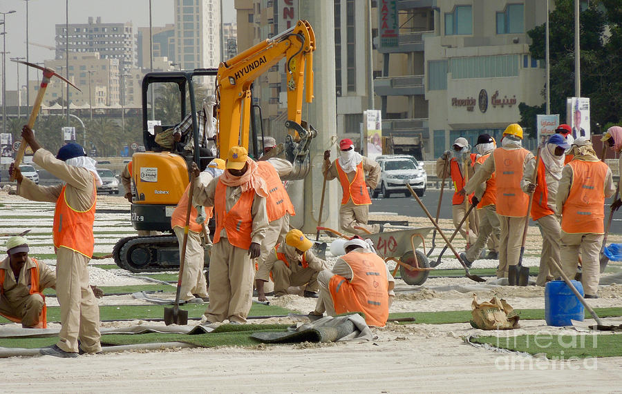 Foreign Workers - Manama Bahrain Photograph