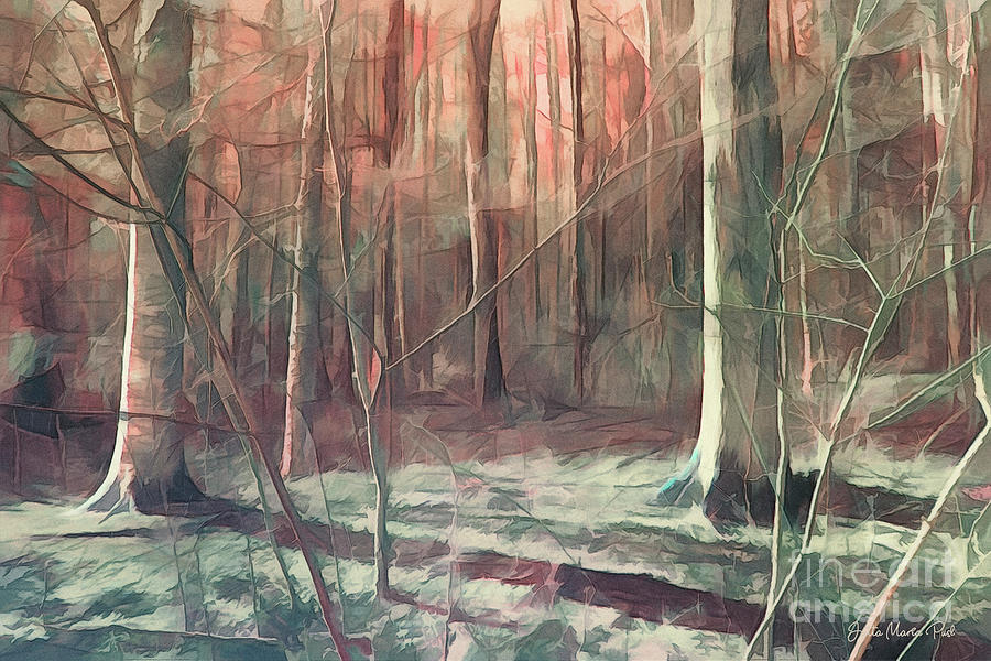 Forest after Winter Digital Art by Jutta Maria Pusl