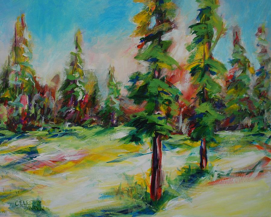 Forest Painting by Celeste Drewien