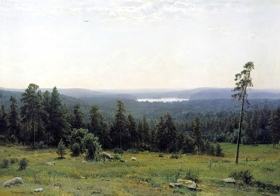 Tree Painting - Forest Distance by Ivan Shishkin