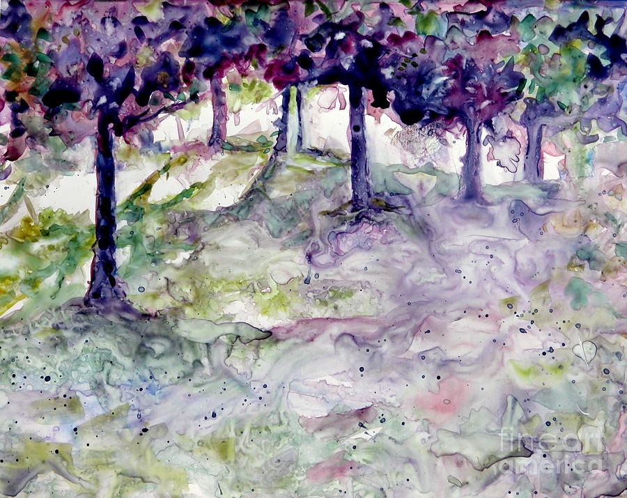 Landscape Painting - Forest Fantasy by Jan Bennicoff Landscape Painting - Forest Fantasy by Jan Bennicoff
