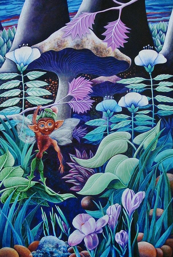 Elf Painting - Forest Fantasy-sold by Lou Cicardo