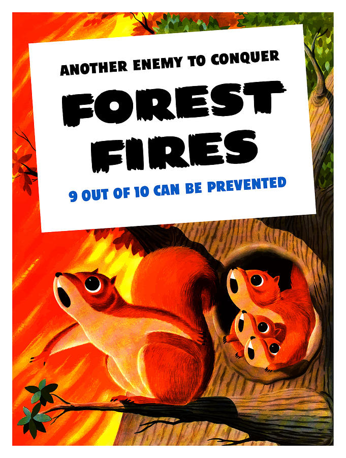 Forest Fires - Another Enemy To Conquer Painting by War Is Hell Store