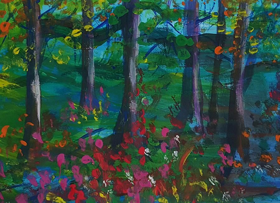 Forest Flowers 13 Painting by Cheryl Nancy Ann Gordon