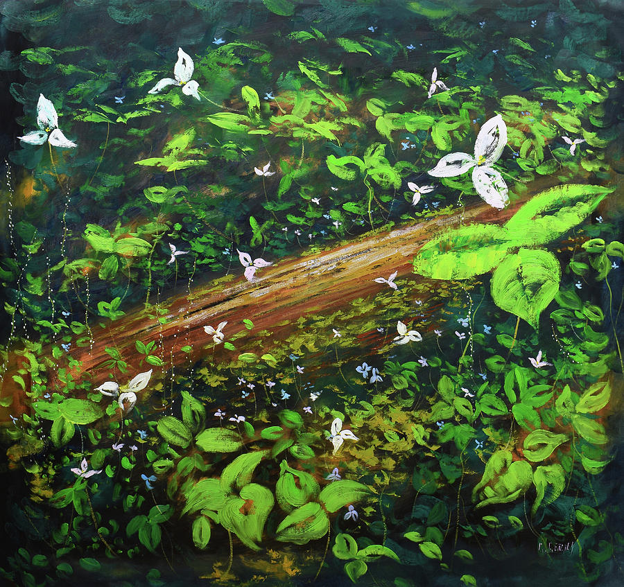 Forest Flowers Painting