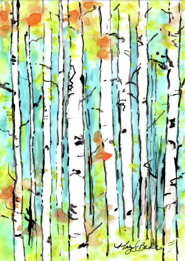 Forest for the Trees 2 Painting by Mary Benke