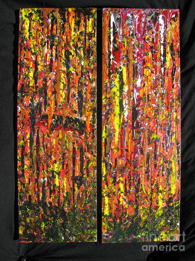 Forest For Two Painting by Jacqueline Athmann